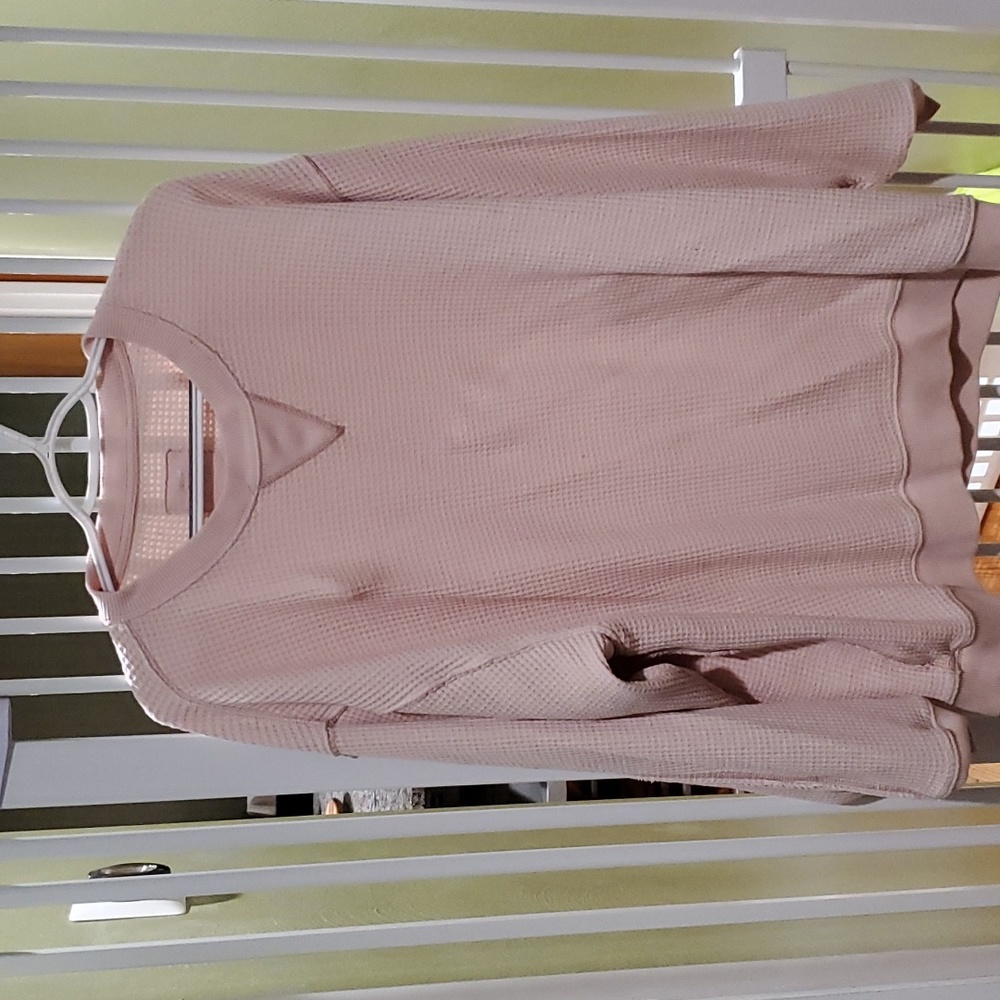 Aerie waffle sweater xl
